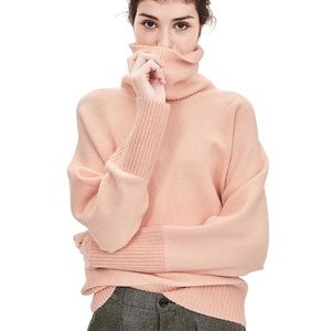 Banana Republic Oversized Pink Turtleneck …